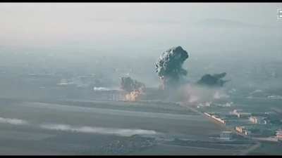 Odab 500 (thermobaric) dropped in Syria , just a beautiful shockwave