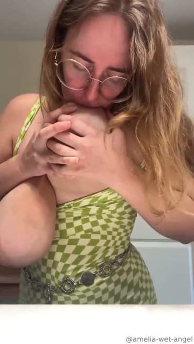 Checkered dress & big milkers