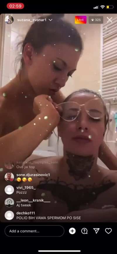 In the bath