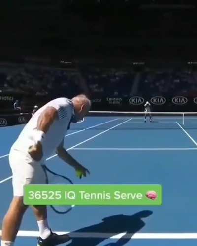 Trying to hit the ball