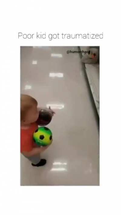 Poor kid got traumatized