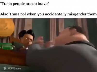 “Brave” lol