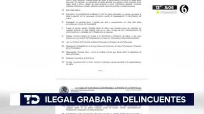 ¿Entonces ahora es delito usar cámaras de seguridad?