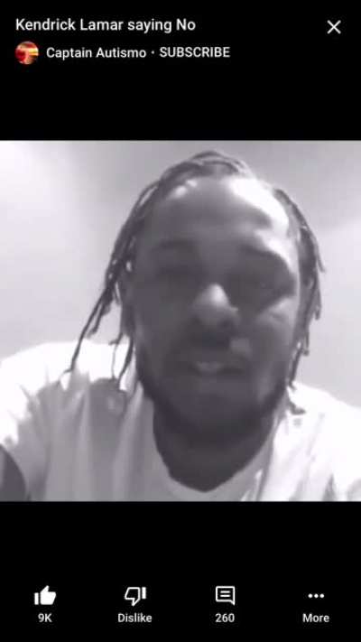 Kendrick Lamar says no