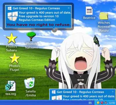 Your greed needs to be renewed. Damn Updates.