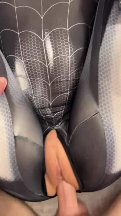 Spider girl wants your sticky web in her pussy, by me