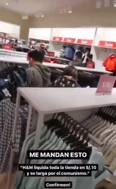 H&M se va del Peru
