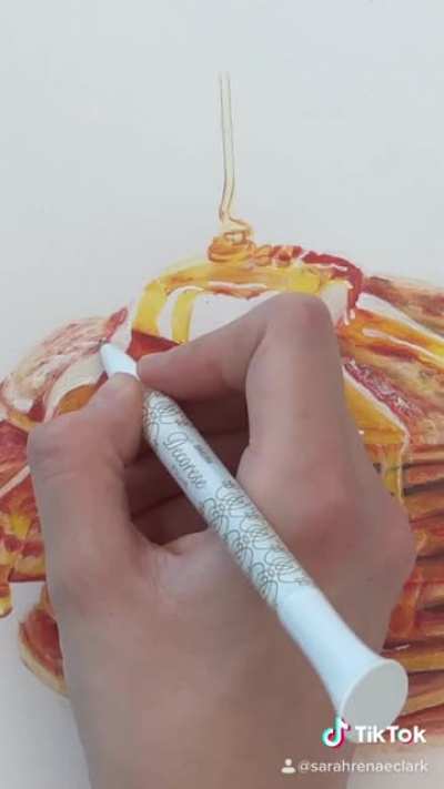 Not real food. Pencil drawing!