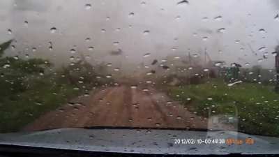 One second before the storm