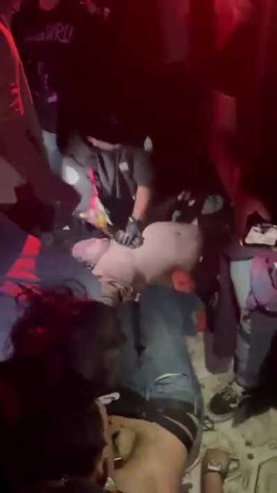 Two different people getting CPR, should I make a compilation? This isn't a joke (rapper's festival)