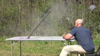 to shoot a cal 50 without getting injured