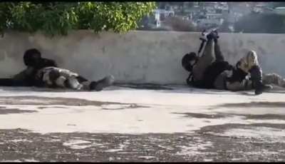 Haitian Security Forces in a gun battle with gang members invading Solino in Port-au-Prince