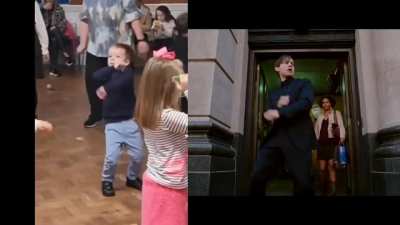 This kid's got moves