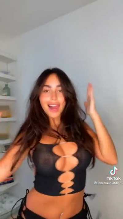 You can see her nipples 🥵