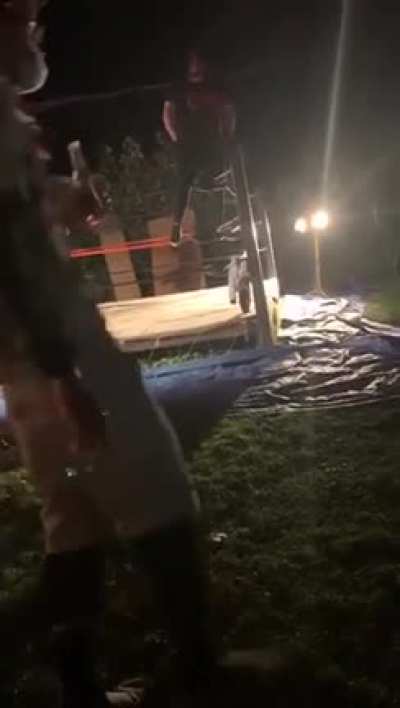 Not the best way to make an entrance