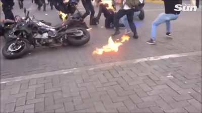 cs separatist on a protest