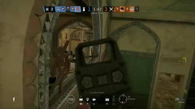 I don’t know if someone already figured this out but there’s a gap on the top of a castle barrier. I feel like this could be a nice shoot line for people breaking or placing something.