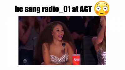 He sang Radio1 at America's Got Talent!