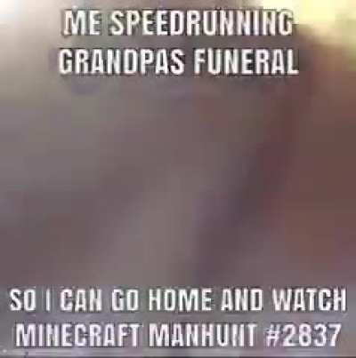 grandpas funeral any% speedrun world record