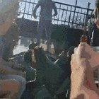 Going over the bridge instead of staying below