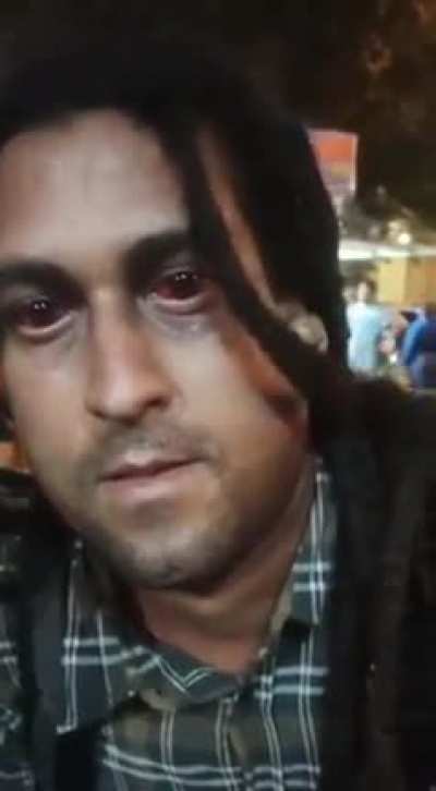 High on drugs.