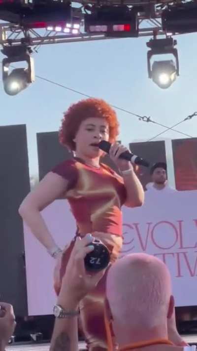 Ice spice performing at Coachella #coachella #icespice #shorts