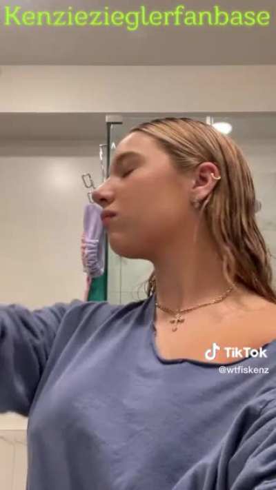 Kenzie getting ready