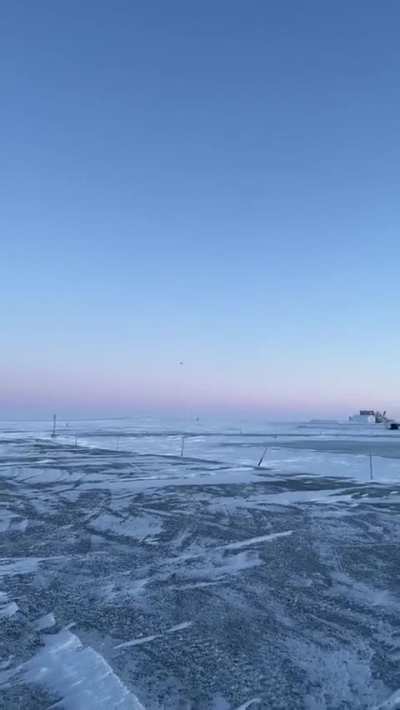 Deleted video from YouTuber who witnessed the recovery operation of the Alaska UAP shootdown in Feb 2023. Credit: u/joeyisnotmyname