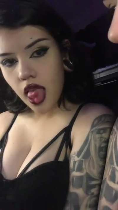 A split in the tongue