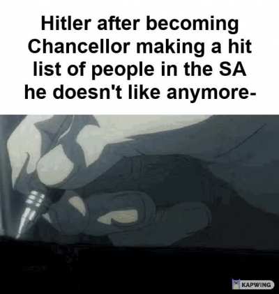 He's got a little list...