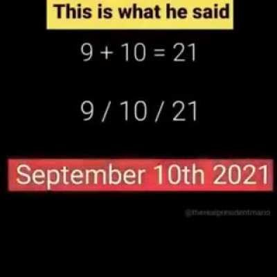 He warned us!!