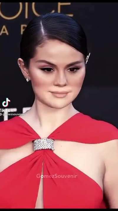 The lady in red..