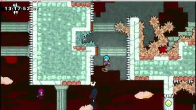 And I had thought the previous room was hard (featuring a ridiculously close call with badeline)