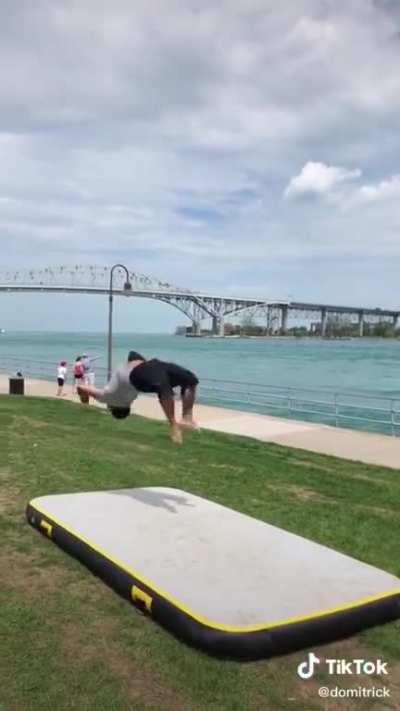 While I do some flips
