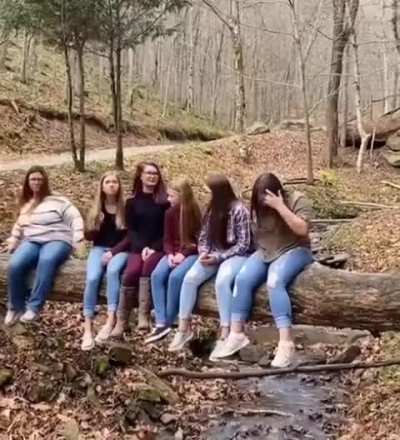 Sit on a log
