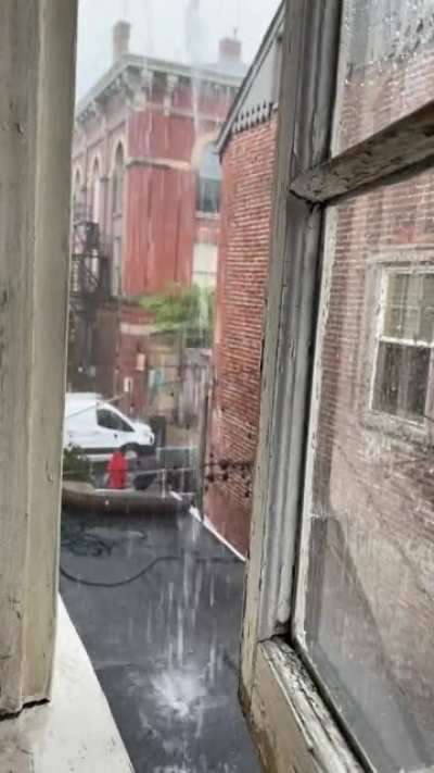 A little rain.