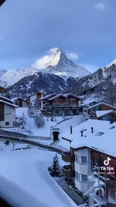 Typical morning in Switzerland
