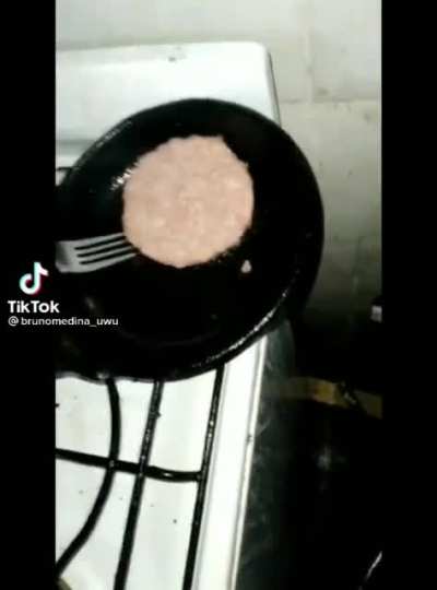 The patty's burnt for the extra crisp texture, trust me