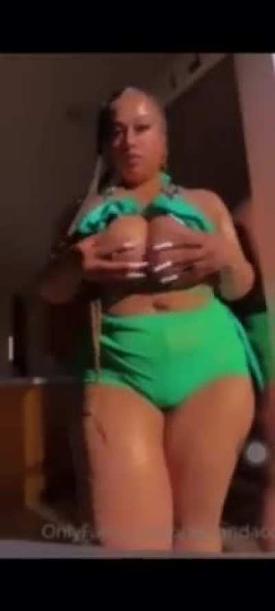Green bikini 