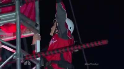 Has anyone seen this? Reese climbing a 15-Story Contraption! Wow!