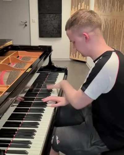 This guy playing the piano. Wait for it