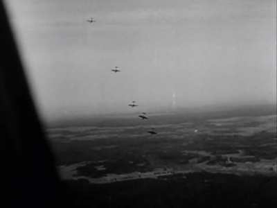 Junkers Ju 87 D-5 Stuka flying home with battle damage after a mission over the Eastern Front in 1944
