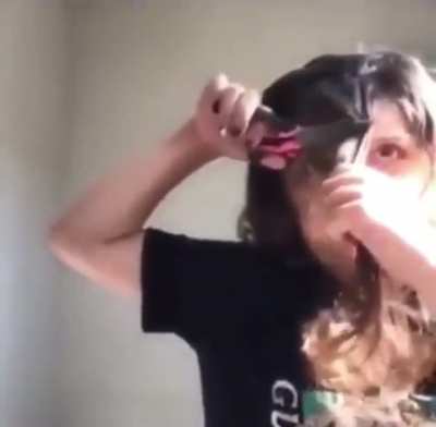 Trying to have bangs?