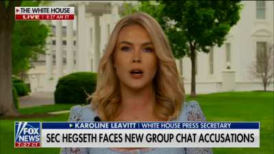 WH Press Secretary Leavitt: 