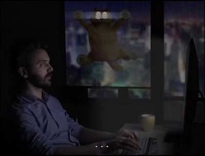 Jon's working late again...