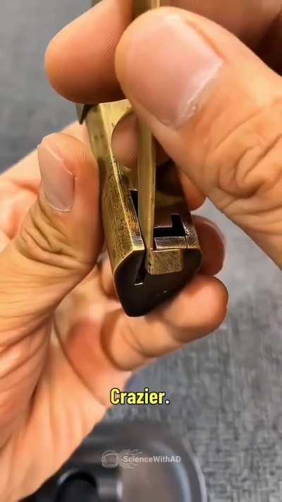 This double maze lock has been used in China for over 2,000 years