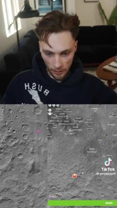 Geo-guesser guess locations on the moon.