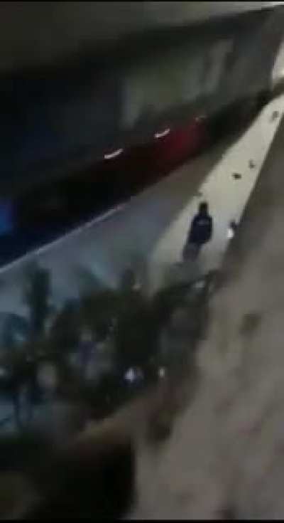 A group of robbers stop people going down the highway in Guatemala. One of the victims puts an end to their jokes.