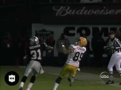 Prime Favre lighting up the Raiders on MNF a day after the death of his father. He would finish 22/30, 399 Yards, 4 TDs