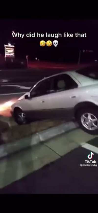 I'm just trying to get my car outta here